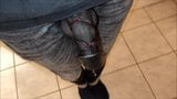 Tied Black painted Cock dripping Precum snapshot 7