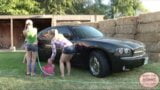 Texas Twins had Carwash and Get wet and Naked snapshot 1