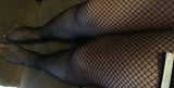 Feeling myself in tight zipper dress and fishnets snapshot 5