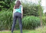 Outdoor farting in jeans snapshot 1