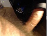 wankying on cam in black bra and penetrating a tube snapshot 6