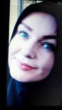 Cum tribute to hijab prskanje po faci big tribute face huge snapshot 1