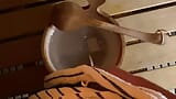 Risky cumshot in the sauna bucket snapshot 13