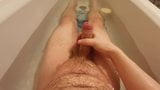 Big Dick British Male Wanking in the Bath snapshot 2