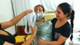 Young Girl Mummified Gagged And Hooded With Dirty Panties! snapshot 5