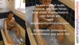 Edgeworth Johnstone - bain dans un string noir - un mec gay sexy se baigne dans une baignoire - mignonne et mince, dilf taquine snapshot 10