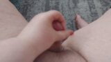 Cute BBW Tranny Strokes Big Cock and Cums POV snapshot 13