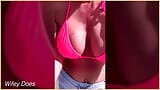 Wifey amazes strangers with a hot pink bikini flash snapshot 11