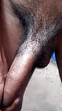 Cumshoot On Hand Outdoor Big Black Cock Hard snapshot 1