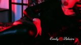 Trailer: ts girl acariciando en catsuit de cuero - emily adaire snapshot 9