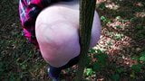 Ass spanked with a tree trunk in the crack snapshot 9