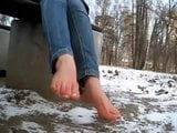 Feet on snow snapshot 4