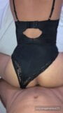 My Asian girl in black lingerie snapshot 3