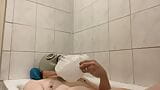 BHDL - N.V.A. BREATHTUB - LATEX GASMASK BREATHPLAY IN THE BATHTUB AND CUMMING TWICE snapshot 10