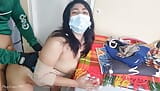 Desi Girl Call center agente follando por un repartidor snapshot 18