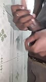 Desi Indian Black Cock Masturbation by a Teen Black boy snapshot 8