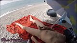 Dick flash - A girl caught me jerking off in public beach and help me cum - MissCreamy snapshot 1