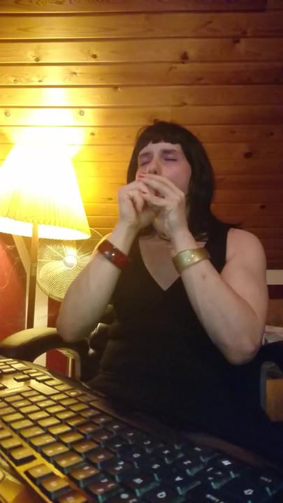 Deepthroating meinen Dildo, anderer Engel