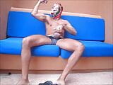 Masked and Jerking on my balcony snapshot 3