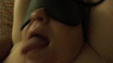 Blindfold MILF Tits Mouth Open for Cum snapshot 1