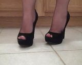 NYLON TOES IN PEEP TOES snapshot 1