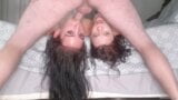 Two sluts getting upside down face fuck with two camera angles. snapshot 10