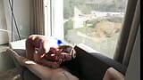 Riding and Grinding in Hotel Window Until He Cums on My Ass snapshot 2