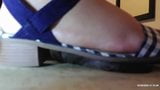 Ebony Cock crushing under heels-Madam crush sandals part 3 snapshot 4