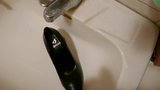 Piss in wifes black stiletto heel snapshot 2