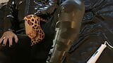 Patterned Leggings, Animal Print Heels Masturbation snapshot 4