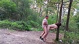 casual quick sex of husband and wife in the forest! snapshot 6