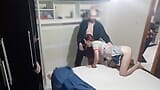 Wife prank" I blindfolded the wife and left my friend inside the wardrobe at the time of sex snapshot 12