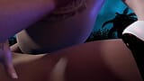 Vollbusige MILF mit tätowierungen reitet oben in reverse cowgirl 3D porno snapshot 13