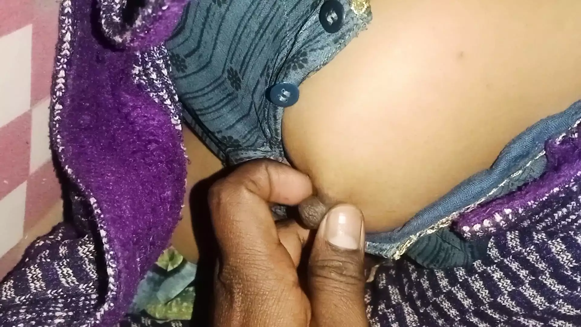 Brother-in-law got his penis massaged by his big-breasted sister-in-law 