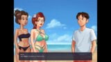 Summertime saga: competencia de tetas universitarias en la playa-ep204 snapshot 7