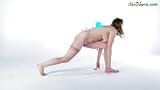 Sofya Belaya staggers with elegant stretching in the video snapshot 11