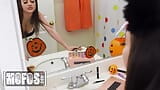 MOFOS - Gorgeous Babe Maddy May Applies Her Makeup For The Halloween Party While Scott Nails Squeezes Her Ass - MOFOS snapshot 5