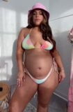 Горячее беременное бикини тело Demi Diamandis snapshot 25