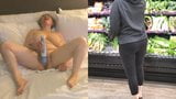 O bunică sexy maniacă care se masturbează face cumpărături snapshot 8