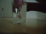 Cumshot in glass of water snapshot 3