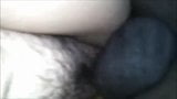 Ma chatte poilue se fait crémer sur une bite noire snapshot 7