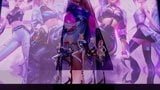 R18-mmd everglow-dun dun stripters. ahri akali evelynn kaisa snapshot 1