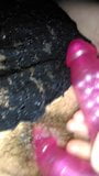 Bisty wife tickling her pink pussy with her vibrator snapshot 9