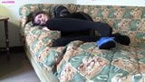 Sasha blue flats black pantyhose shoeplay full vid snapshot 13