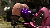 2b Fucked by Monster Fuck Machine on abandoned Factory floor snapshot 6