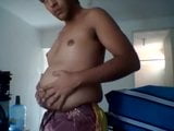 Cute Latino enjoys his new belly snapshot 14