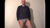 Kudoslong strips till he is in just his brief and wanks snapshot 5