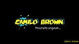 Brincando com um vibrador na minha bunda grande carga de porra - camilo brown snapshot 1