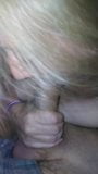 Blonde Amature sucks big cock snapshot 3