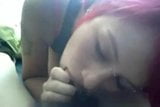 Redhead deldi kız alır bir büyük yüz snapshot 9